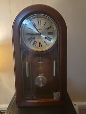 Waltham 31 Day Chime Large Wall Clock Vintage Casket Style Got A  Key & Tested  picture