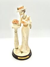 Vintage Marlo Collection by Artmark  Equestrain  Lady  Leaning on Pedestal, 9” picture
