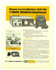 RARE - DRAKE ORIGINAL BROCHURE for the TR-22M MARINE VHF FM RADIOTELEPHONE picture