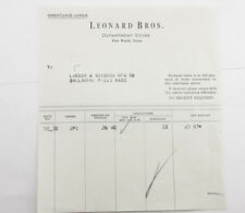 1935 Lamson Goodnow Leonard Bros Fort Worth TX Remittance Ephemera L951G picture