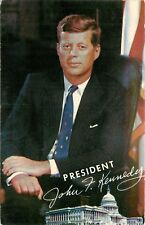Political President postcard JFK John F Kennedy 35th President chrome Postcard picture