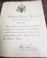 JOHN F. KENNEDY 1960's SIGNED MILITARY LETTER FOR DEATH OF A SOLDIER picture