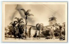 c1920's Court House Building View Santa Barbara CA RPPC Photo Unposted Postcard picture