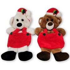 2 Christmas Santas Best Bear Stocking Stuffed Animals Rennoc 19