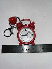 Mini Alarm Clock Keychain Red  picture