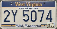2002 West Virginia License Plate  picture