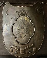 Antique Religious Polish Shield Gorget Ryngraf Patriotic Military ? picture