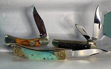 Lot Of 3 Pocket Knives Folding And Lock Blade Knives picture