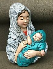 Madonna and Child Chalkware Wall Hanging Mary and Jesus Garry Sharpe Design 1987 picture
