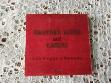Vintage Frontier Hotel And Casino Cabaret Room Las Vegas Match Book Matches Red picture