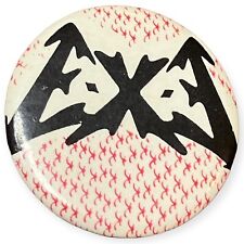 RARE Vintage 1987 E-X-E button pin badge NY metal band Executioner EXE 1