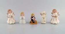 Five porcelain figurines. Angels and children. 1980s. picture