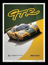McLaren F1 GTR Mach One 1995 Le Mans 24 Hours Art Print Poster Ltd Ed picture