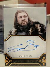 Game Of Thrones Art & Images Sean Bean Autograph as Eddard Stark Legacy SCARCE  picture