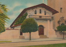 Historic Spanish Padre Mission San Francisco California Linen Vintage Post Card picture