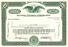 Giannini Controls Corporation - Specimen Stocks & Bonds picture