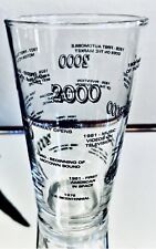 Historic Moments Inventions From  the 20th Century Rare Year 2000 Pint Glass picture