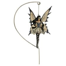 Dragonsite Symphony In Black & White Fairy Ornament by Nene Thomas NT109 picture