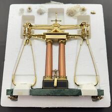Franklin Mint 150th Anniversary California Gold Rush Balance Scale With Weights picture