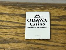ODAWA Casino, Petoskey ~ Mackinaw City Matchbook, Complete Unused picture