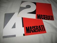 Maserati Mistral & Quattroporte brochures from the '60's. Factory original picture