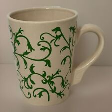 California Pantry 2010 Coffee Cup Green Scroll Accent picture
