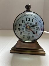 Nautical Round Bubble Desk Clock Brass Working Decorative With Compass picture