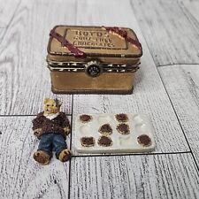Boyds Bears Cocoa's Candy Box with Morsel McNibble Uncle Beans Treasure Box picture
