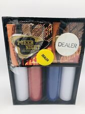 Poker Night A Texas Hold'em Kit The All In One 2 Card Set Cards Chips Coasters picture