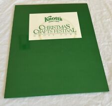 VTG Knotts Berry Farm Christmas CRAFTS FEST/SIMPSONS Press Packet RARE Xmas CARD picture