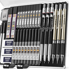 35PCS Art Mechanical Pencils Set,3PCS Metal Drafting Pencil,3 PCS 2Mm Lead Holde picture