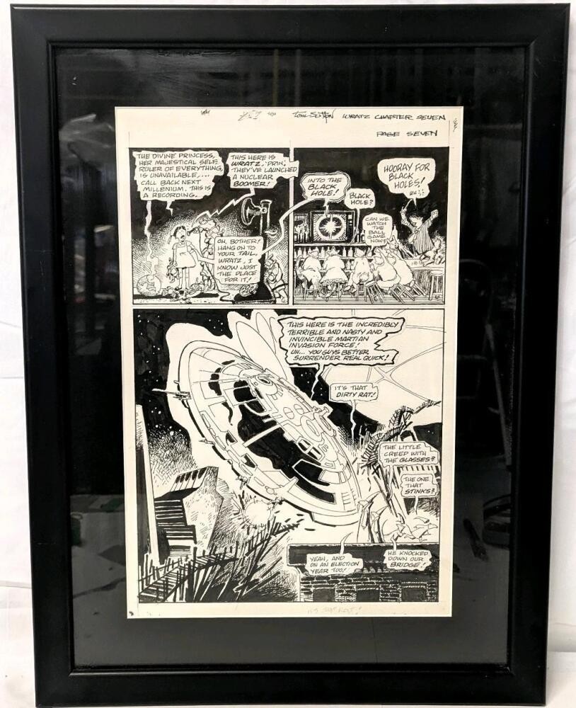 Original Vintage 1990 " DEATH RATTLE : Dr Wrotwang's Wratzwerks " Tom Sutton Original Vintage 1990 " DEATH RATTLE : Dr Wrotwang's Wratzwerks " Tom Sutton