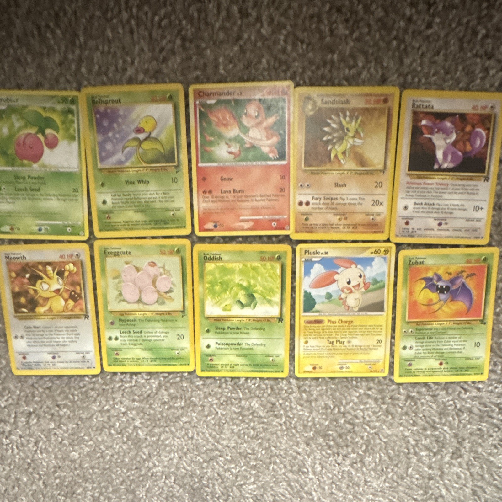 Vintage Pokemon 10 Card Lot Vintage Pokemon 10 Card Lot