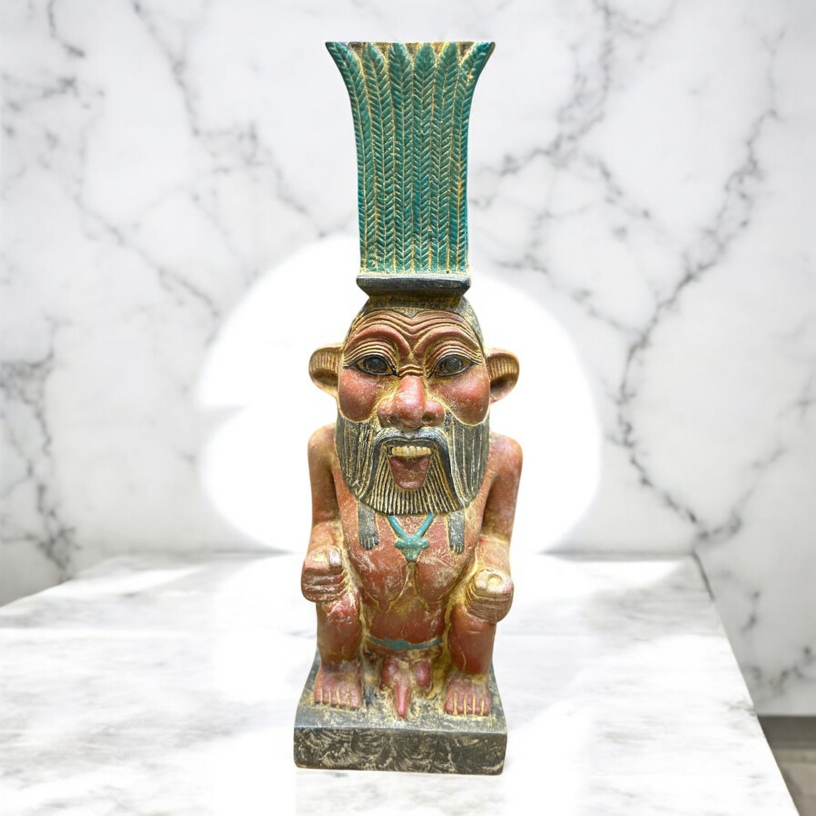 Rare Ancient Egyptian Bes God Protector Unique Statue Antiques Artifact BC Rare Ancient Egyptian Bes God Protector Unique Statue Antiques Artifact BC