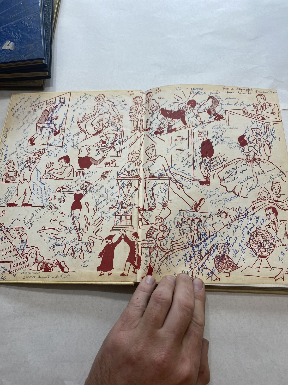 Pulaski High school yearbook 1955 cavalier (Many many autographs & Signatures) Pulaski High school yearbook 1955 cavalier (Many many autographs & Signatures)