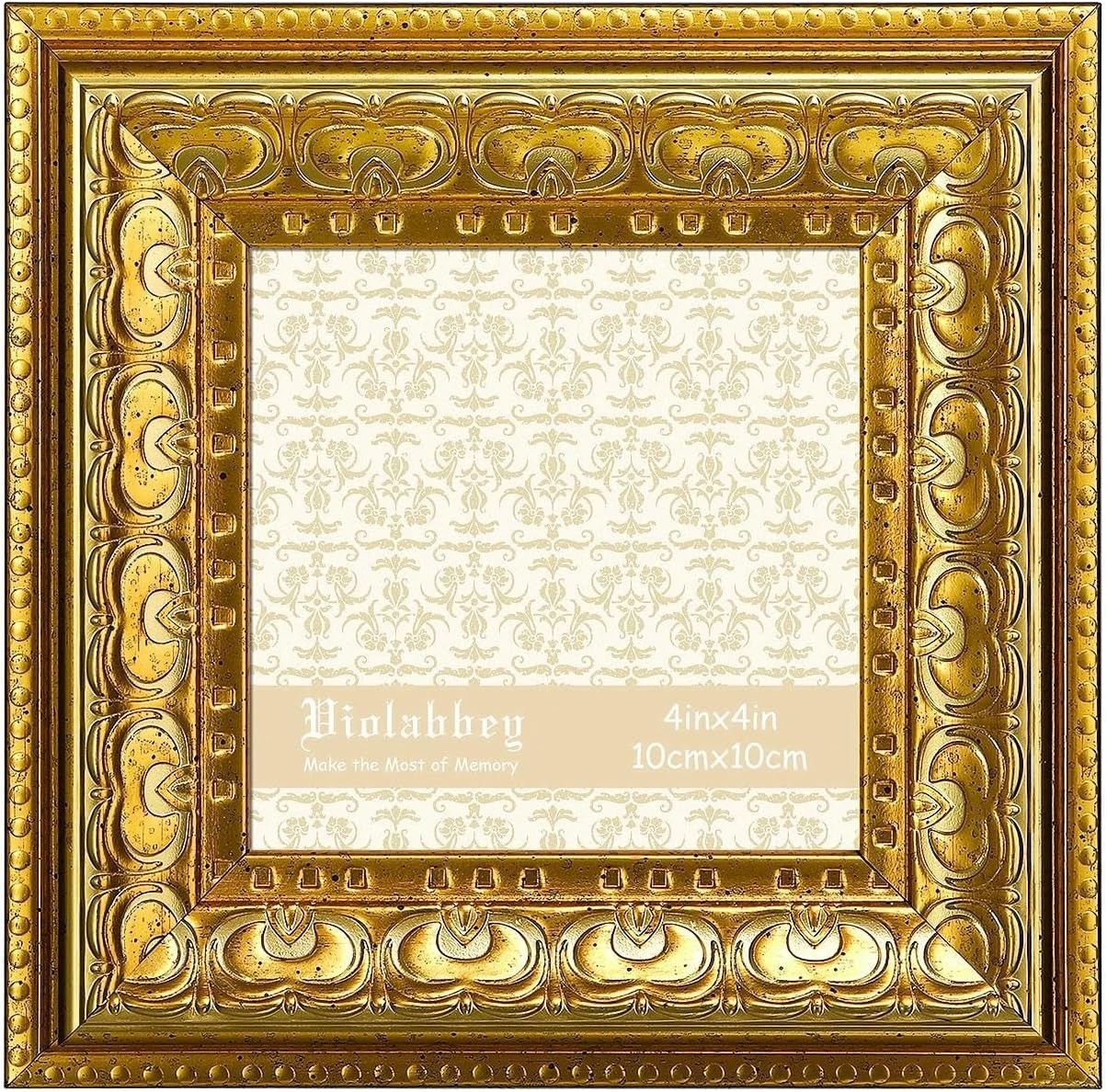 4x4 Picture Frame Gold Vintage Photo Frame Small Antique Ornate Frame Square 4x4 Picture Frame Gold Vintage Photo Frame Small Antique Ornate Frame Square