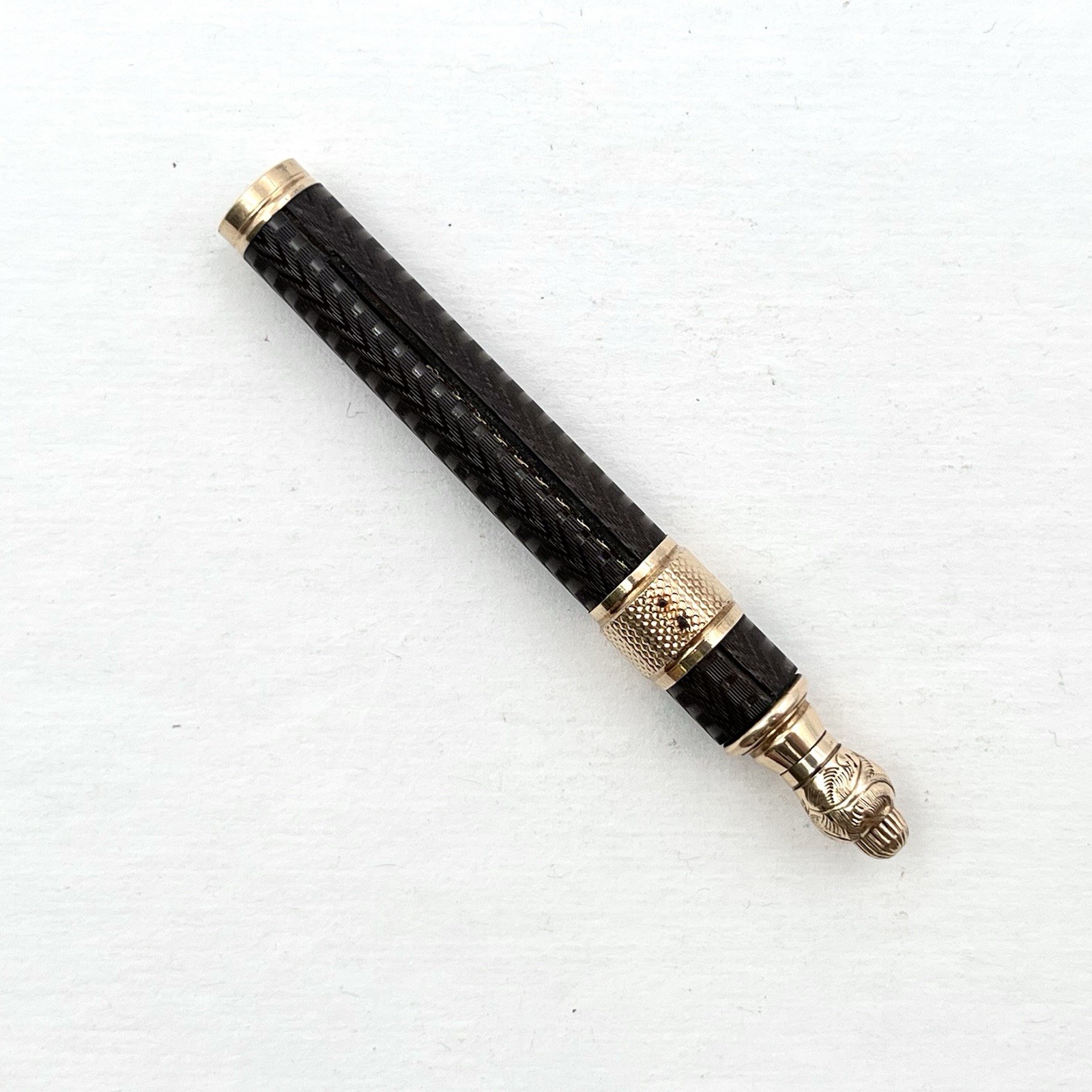Antique 1867 Victorian Telescopic Pencil & Dip Pen Combo Hard Rubber - As is Antique 1867 Victorian Telescopic Pencil & Dip Pen Combo Hard Rubber - As is