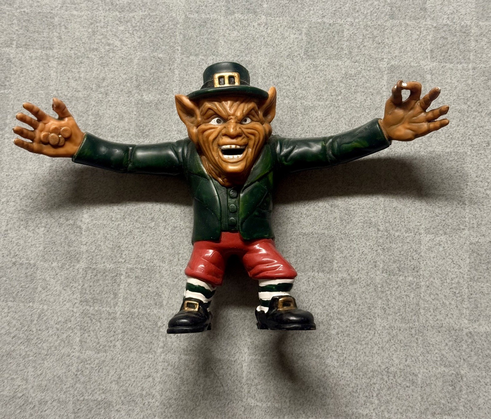 Vintage 1993 Leprechaun Movie Promo Bendy Figure Vidmark VHS Warwick Davis Rare Vintage 1993 Leprechaun Movie Promo Bendy Figure Vidmark VHS Warwick Davis Rare