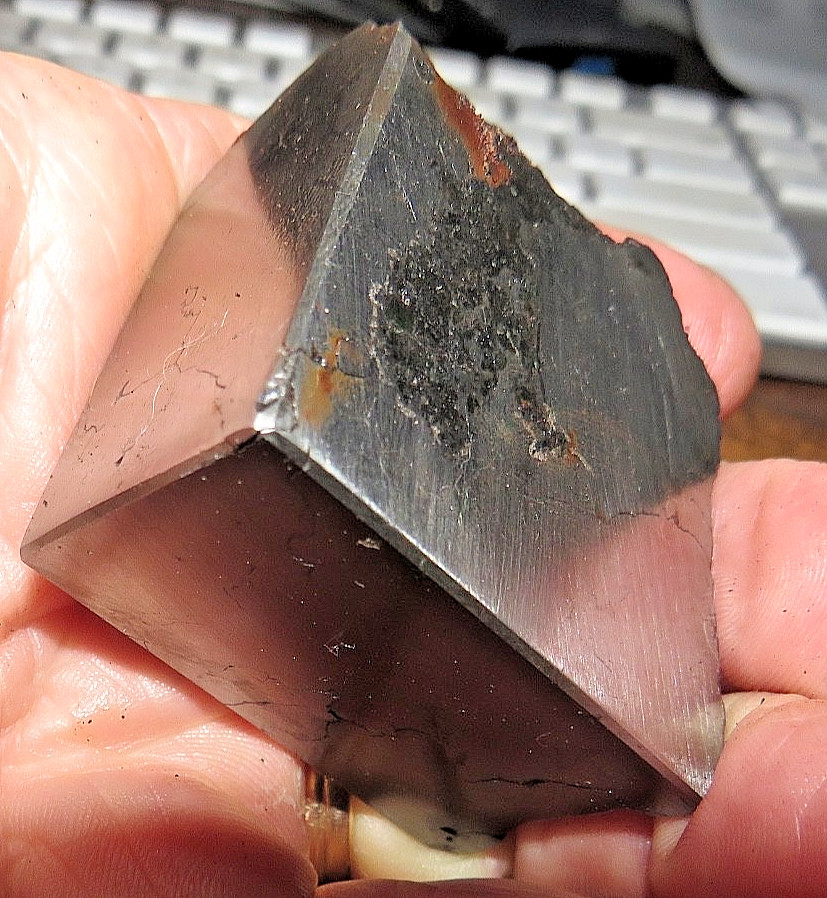 BEAUTIFUL 340 GM. CAMPO DEL CIELO METEORITE .75 # QUAD CUT 4 POLISHED SIDES BEAUTIFUL 340 GM. CAMPO DEL CIELO METEORITE .75 # QUAD CUT 4 POLISHED SIDES
