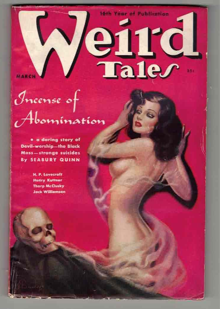 WEIRD TALES March 1938 - H.P. Lovecraft "Beyond The Wall Of Sleep" - Fine cond.