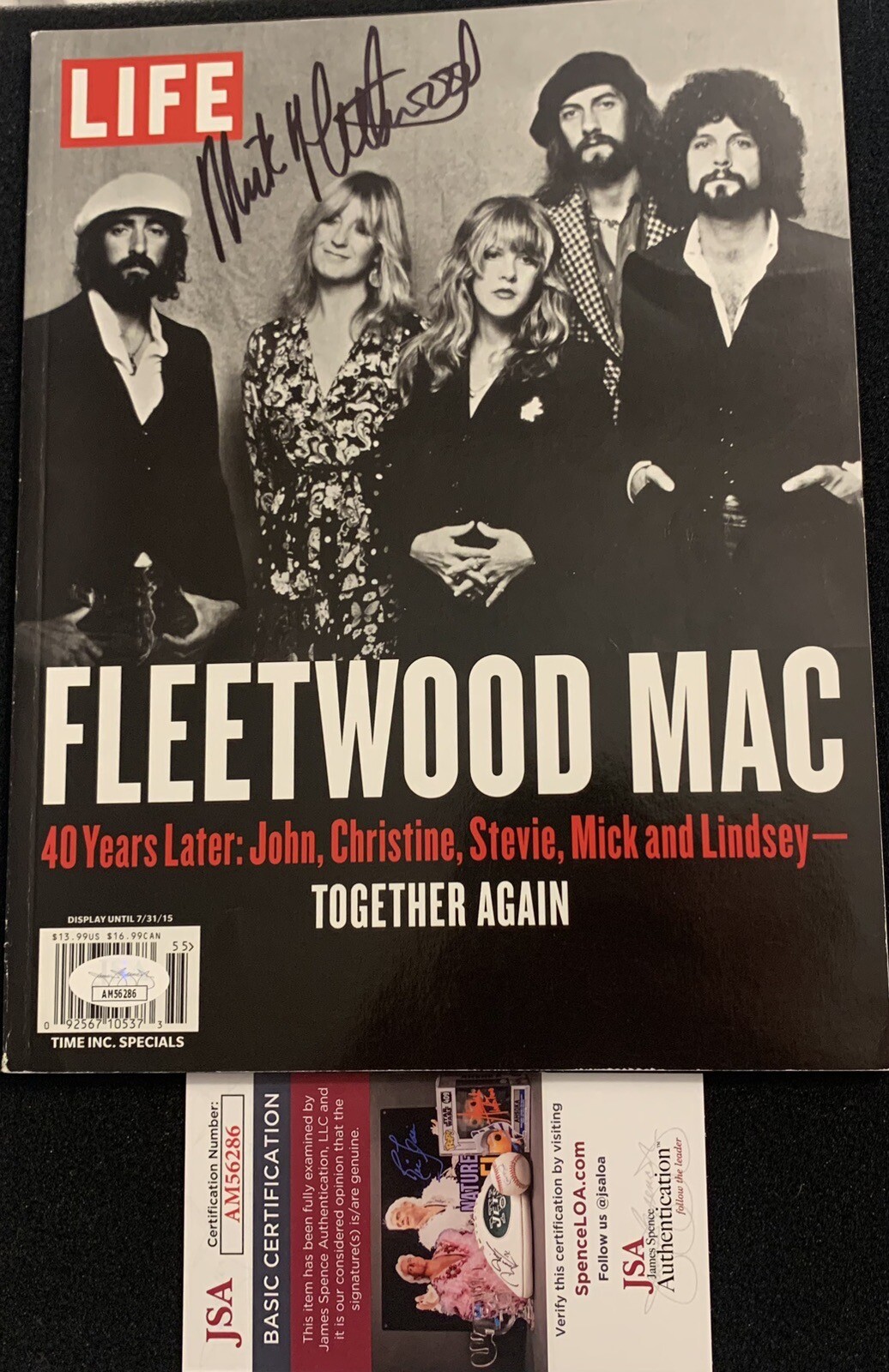 Mick Fleetwood SIGNED Life MAGAZINE JSA COA Fleetwood Mac AUTOGRAPH STEVIE NICKS Mick Fleetwood SIGNED Life MAGAZINE JSA COA Fleetwood Mac AUTOGRAPH STEVIE NICKS