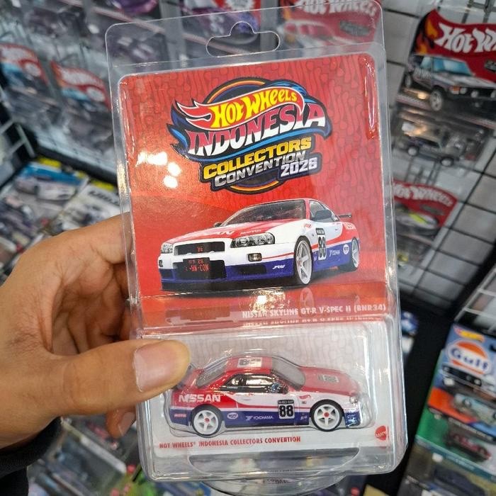 Hot Wheels 2026 Indonesia Collectors Convention Nissan Skyline BNR34 R34 - Right Hot Wheels 2026 Indonesia Collectors Convention Nissan Skyline BNR34 R34 - Right
