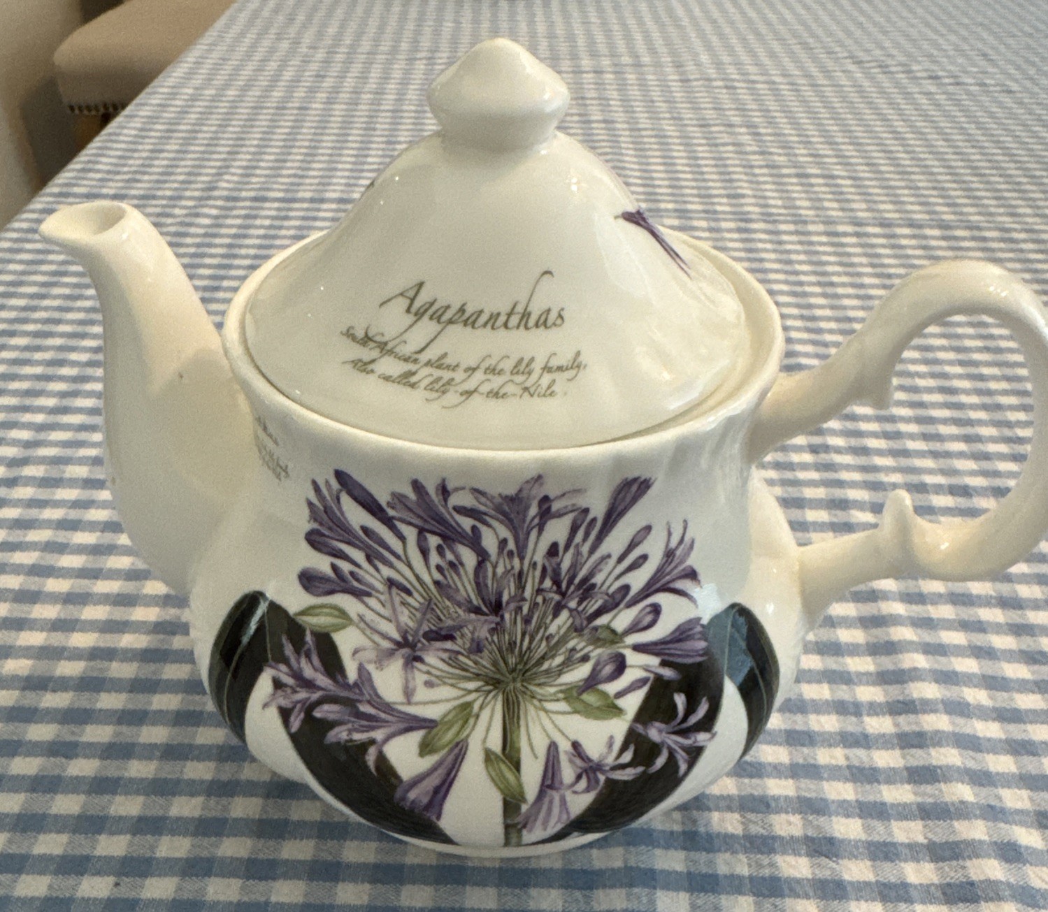 Vintage Creative Tops Northamptonshire Agapanthus Flower Pot Teapot lid England Vintage Creative Tops Northamptonshire Agapanthus Flower Pot Teapot lid England