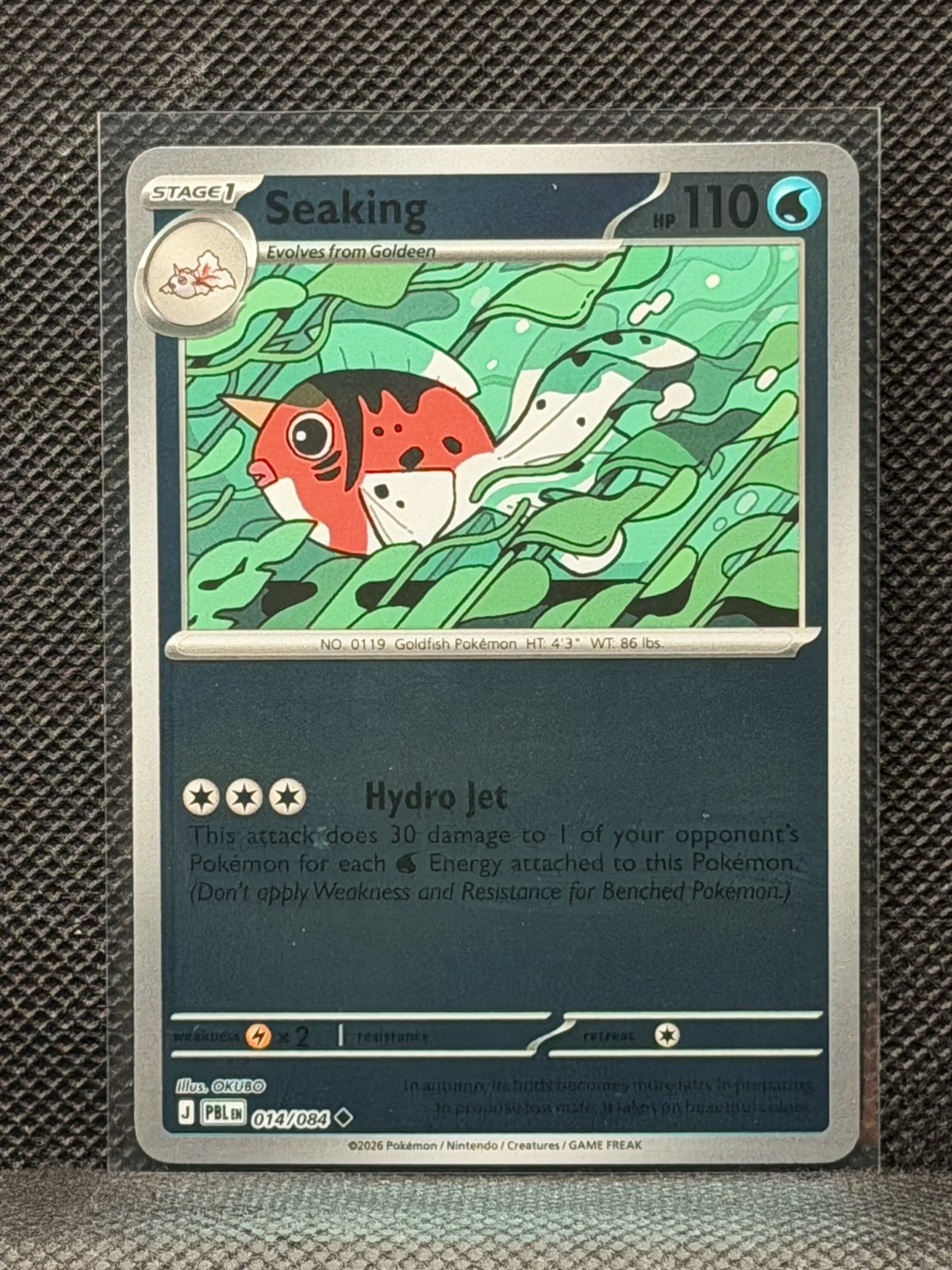 2026 Pokemon Pitch Black - Uncommon Seaking #14 Reverse Holo 2026 Pokemon Pitch Black - Uncommon Seaking #14 Reverse Holo