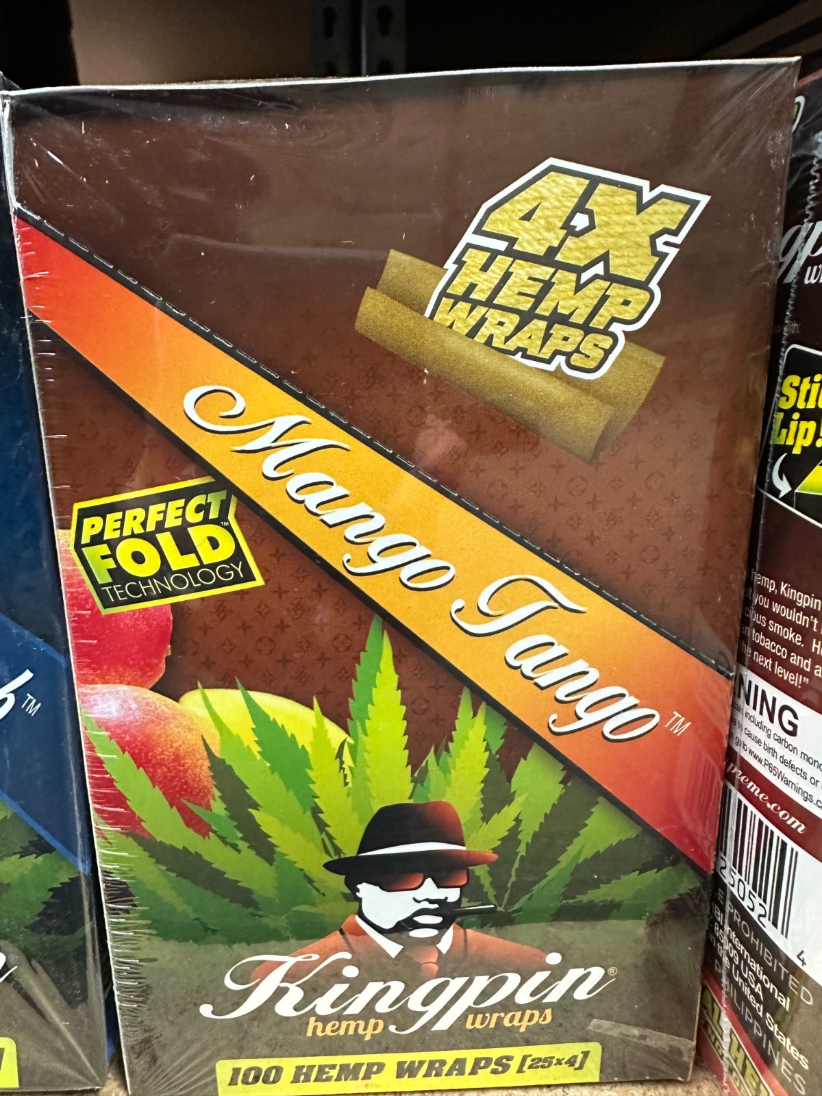 KINGPIN HERBAL WRAPS - MANGO TANGO - 25 PACKS/ 4 PER PACK FACTORY SEALED KINGPIN HERBAL WRAPS - MANGO TANGO - 25 PACKS/ 4 PER PACK FACTORY SEALED