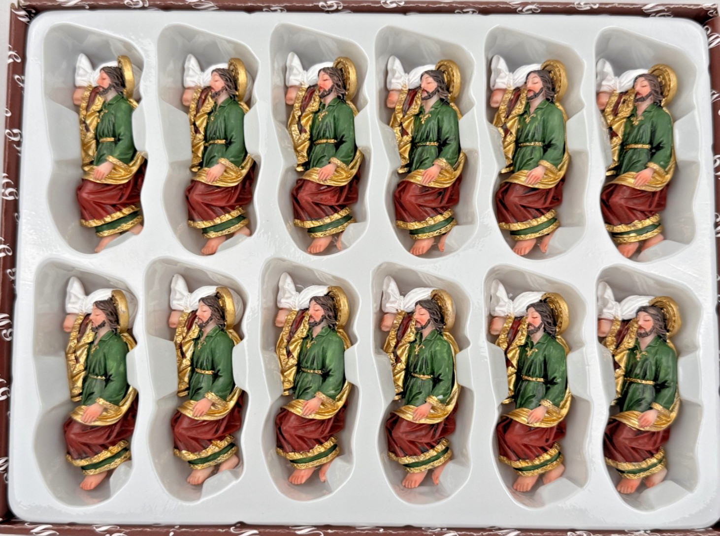 12 Pcs Mini San Jose Dormido 3" Resin Figurines Sleeping Saint Joseph 12 Pcs Mini San Jose Dormido 3" Resin Figurines Sleeping Saint Joseph
