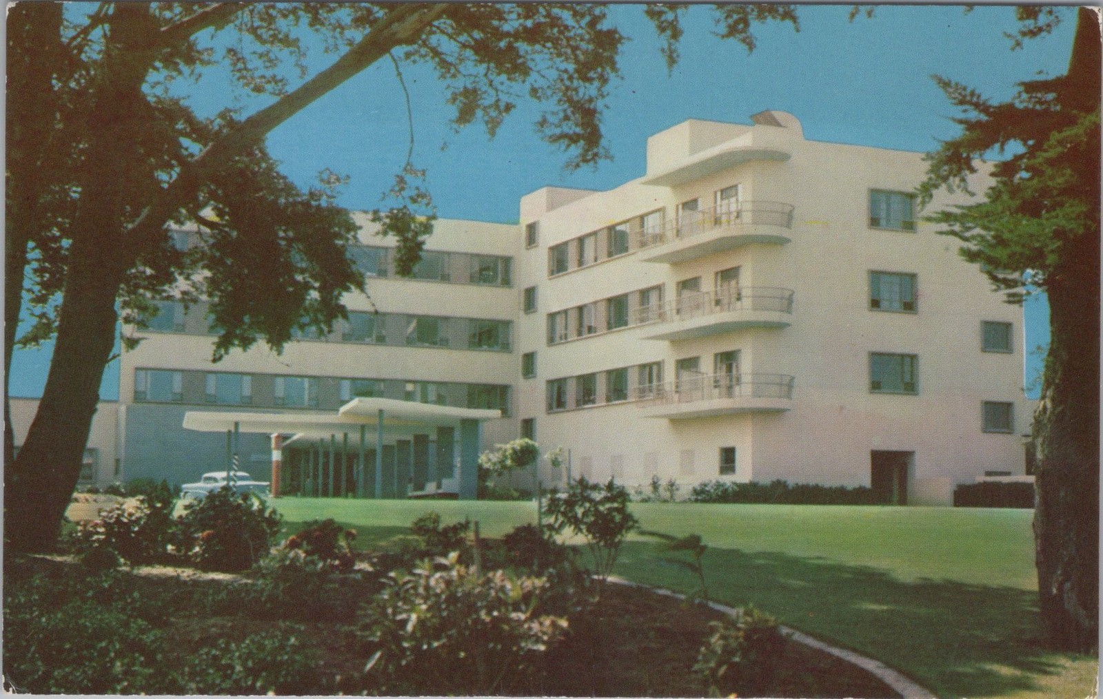Burlingame California CA Peninsula Hospital building Postcard Burlingame California CA Peninsula Hospital building Postcard