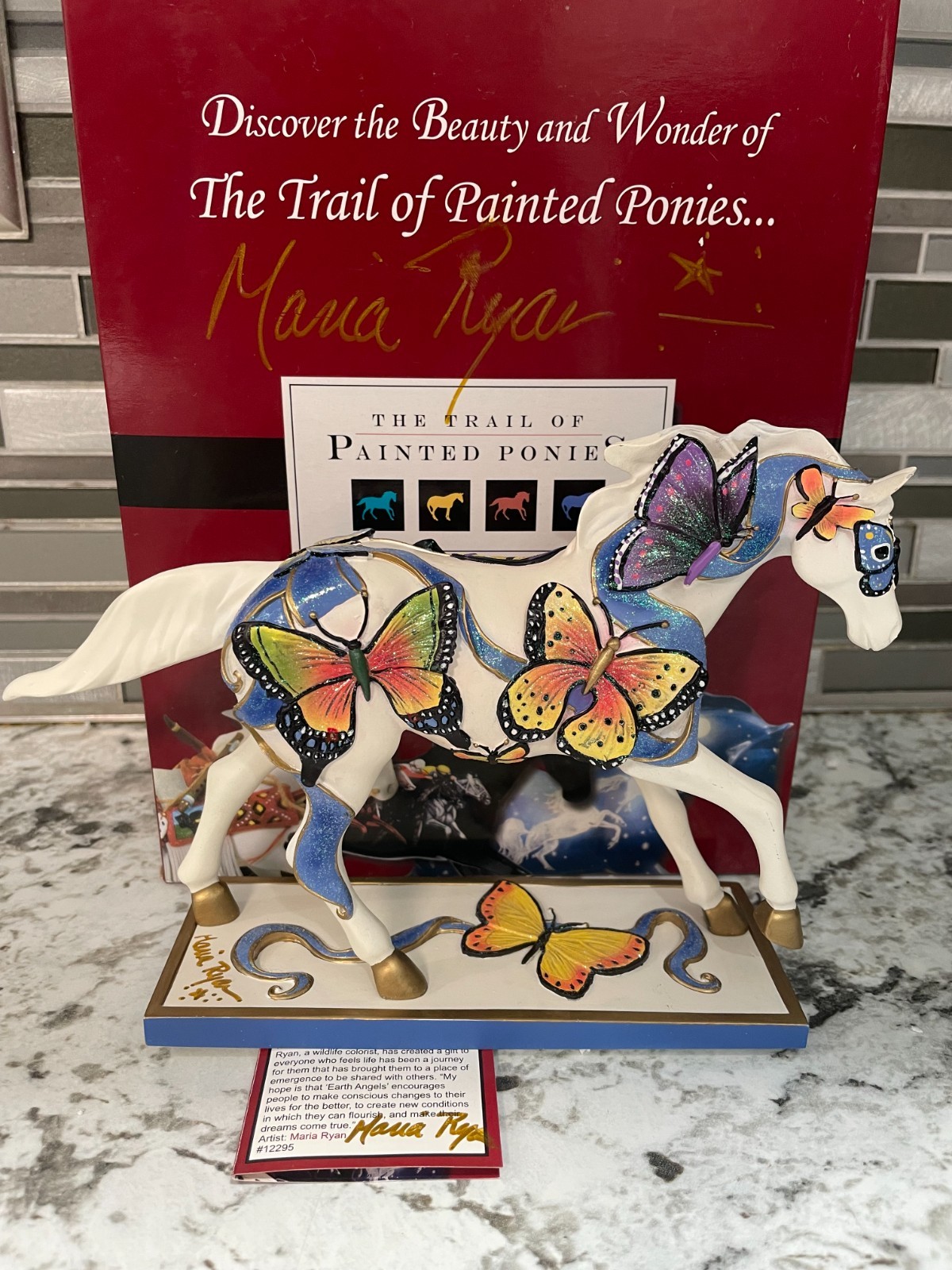 Trail of Painted Ponies EARTH ANGELS 1E low RETIRED SIGNED 3X AUTOGRAPHED Rare Trail of Painted Ponies EARTH ANGELS 1E low RETIRED SIGNED 3X AUTOGRAPHED Rare
