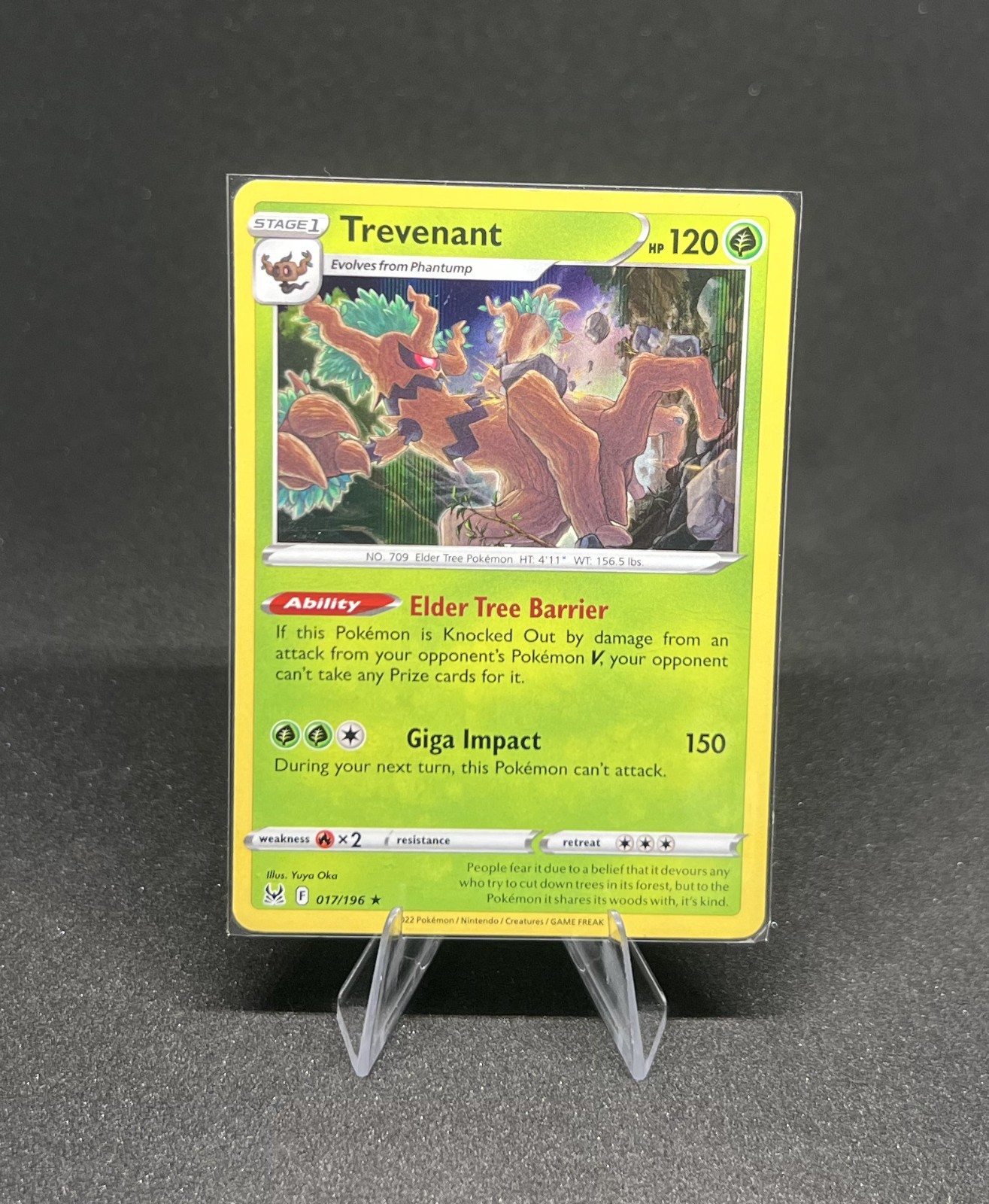 Pokémon - Trevenant 017/196 Rare Holo Lost Origin - NM Pokémon - Trevenant 017/196 Rare Holo Lost Origin - NM