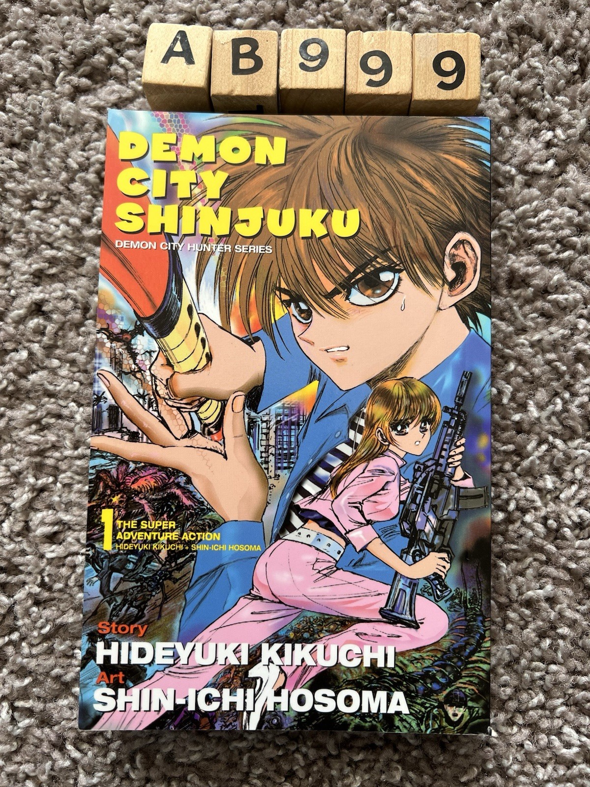 Demon City Shinjuku Vol 1 Manga TPB Hideyuki Kikuchi ADV Manga OOP Rare Demon City Shinjuku Vol 1 Manga TPB Hideyuki Kikuchi ADV Manga OOP Rare